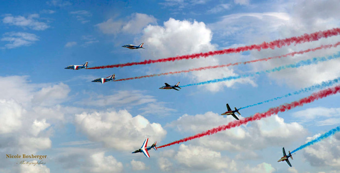 Patrouille de France Aout 2016 Saint-Quentin(Roupy)